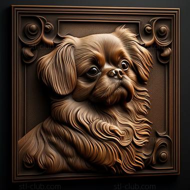 3D model st Tibetan Spaniel dog (STL)